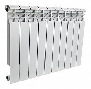 Биметаллический радиатор 10 секций, 418х800х80, ROMMER Profi BM 500, белый
